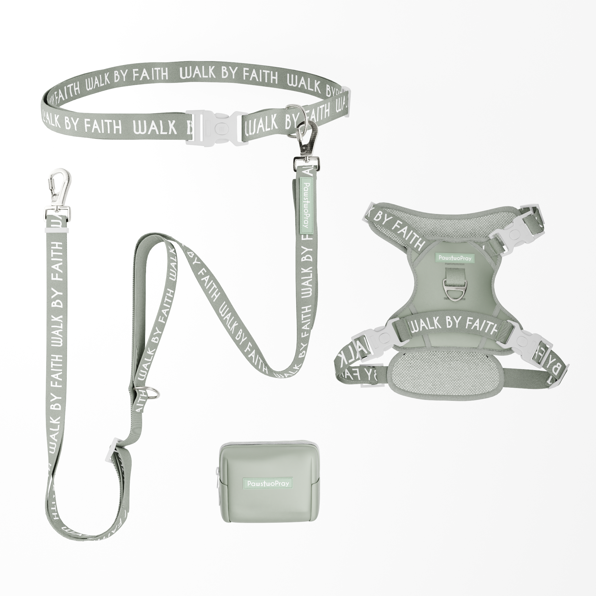 Walk by Faith Hands-Free Leash Essentials Set